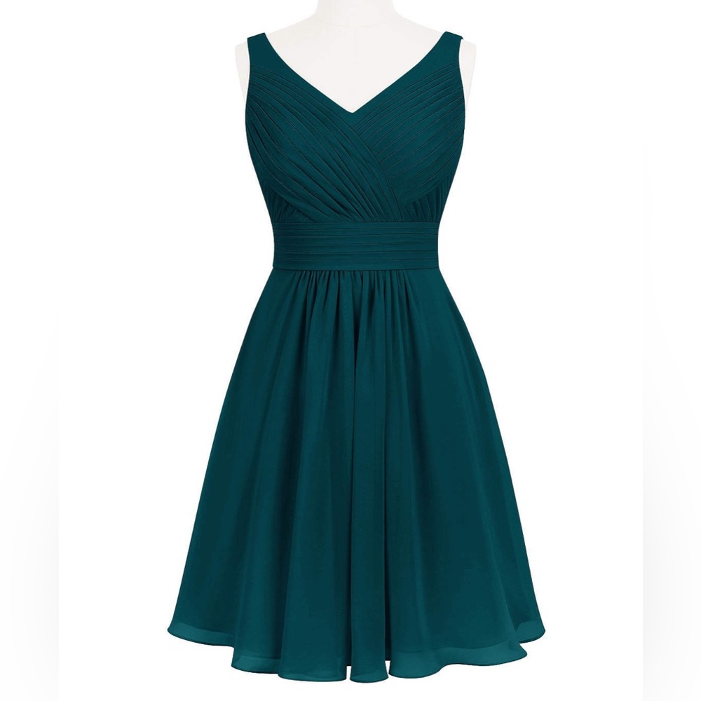 Azazia pine green dress with custom measurement